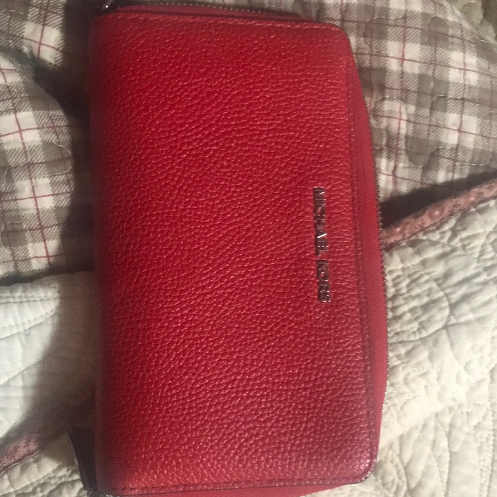 MK red wallet